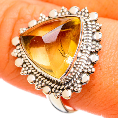 Citrine Sugarloaf Rings handcrafted by Ana Silver Co - RING114525