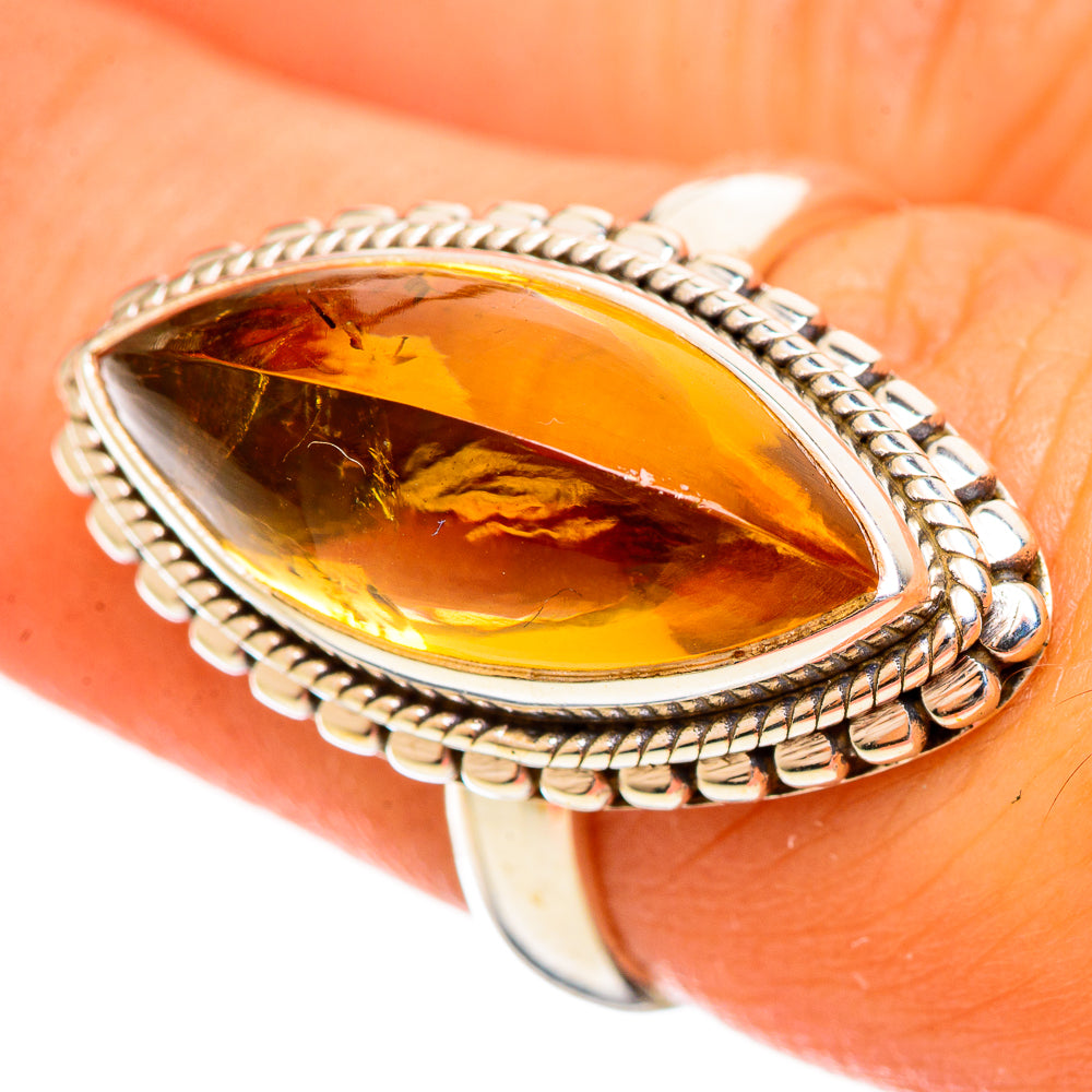 Citrine Sugarloaf Rings handcrafted by Ana Silver Co - RING114526