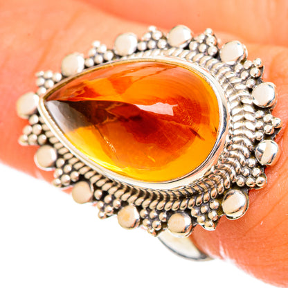 Citrine Sugarloaf Rings handcrafted by Ana Silver Co - RING114528