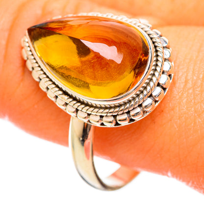 Citrine Sugarloaf Rings handcrafted by Ana Silver Co - RING114529