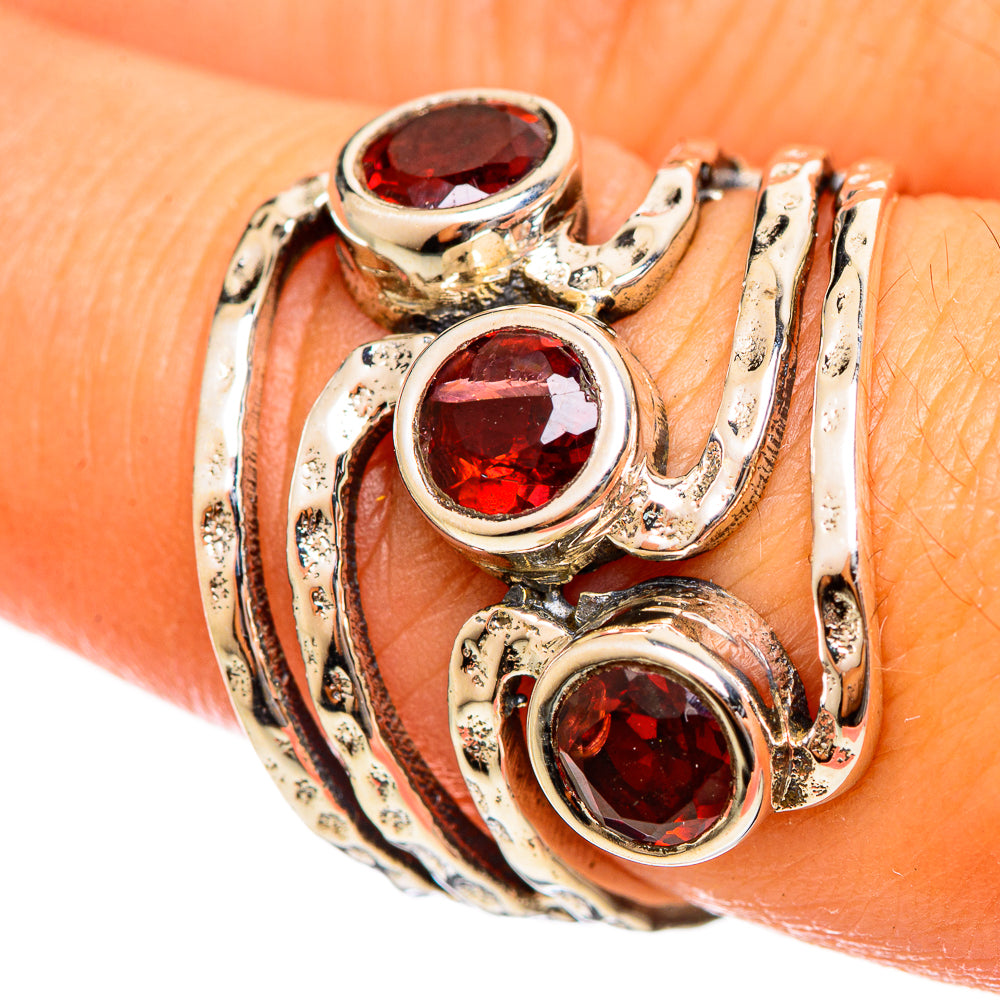 Garnet Rings handcrafted by Ana Silver Co - RING114532