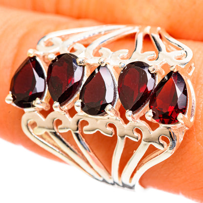 Garnet Rings handcrafted by Ana Silver Co - RING114533