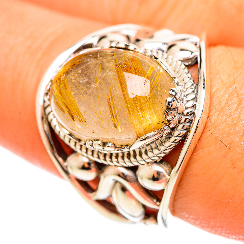 Rutilated Quartz Rings handcrafted by Ana Silver Co - RING114538