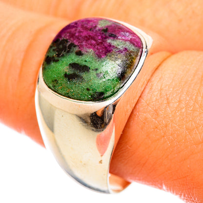 Ruby Zoisite Rings handcrafted by Ana Silver Co - RING114543