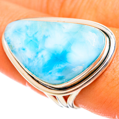 Larimar Rings handcrafted by Ana Silver Co - RING114548