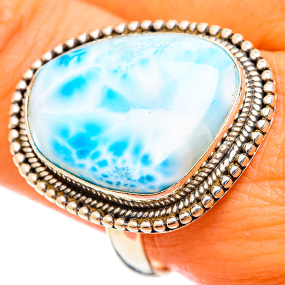 Larimar Rings handcrafted by Ana Silver Co - RING114549
