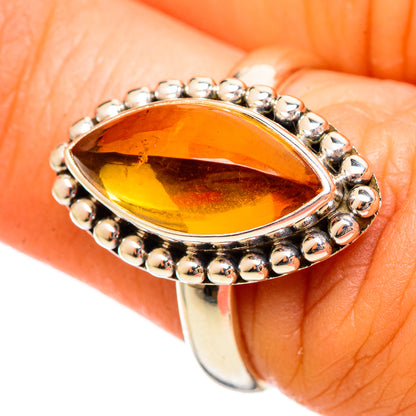 Citrine Sugarloaf Rings handcrafted by Ana Silver Co - RING114554