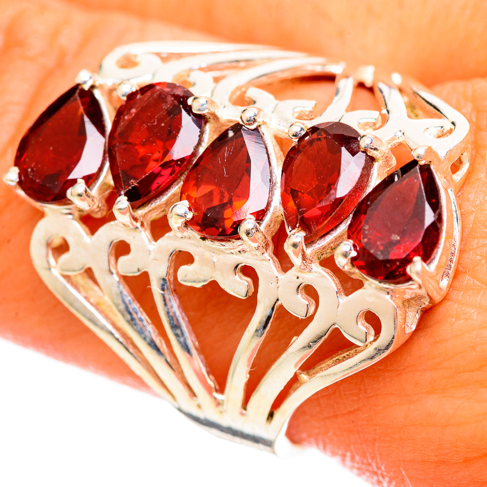 Garnet Rings handcrafted by Ana Silver Co - RING114561