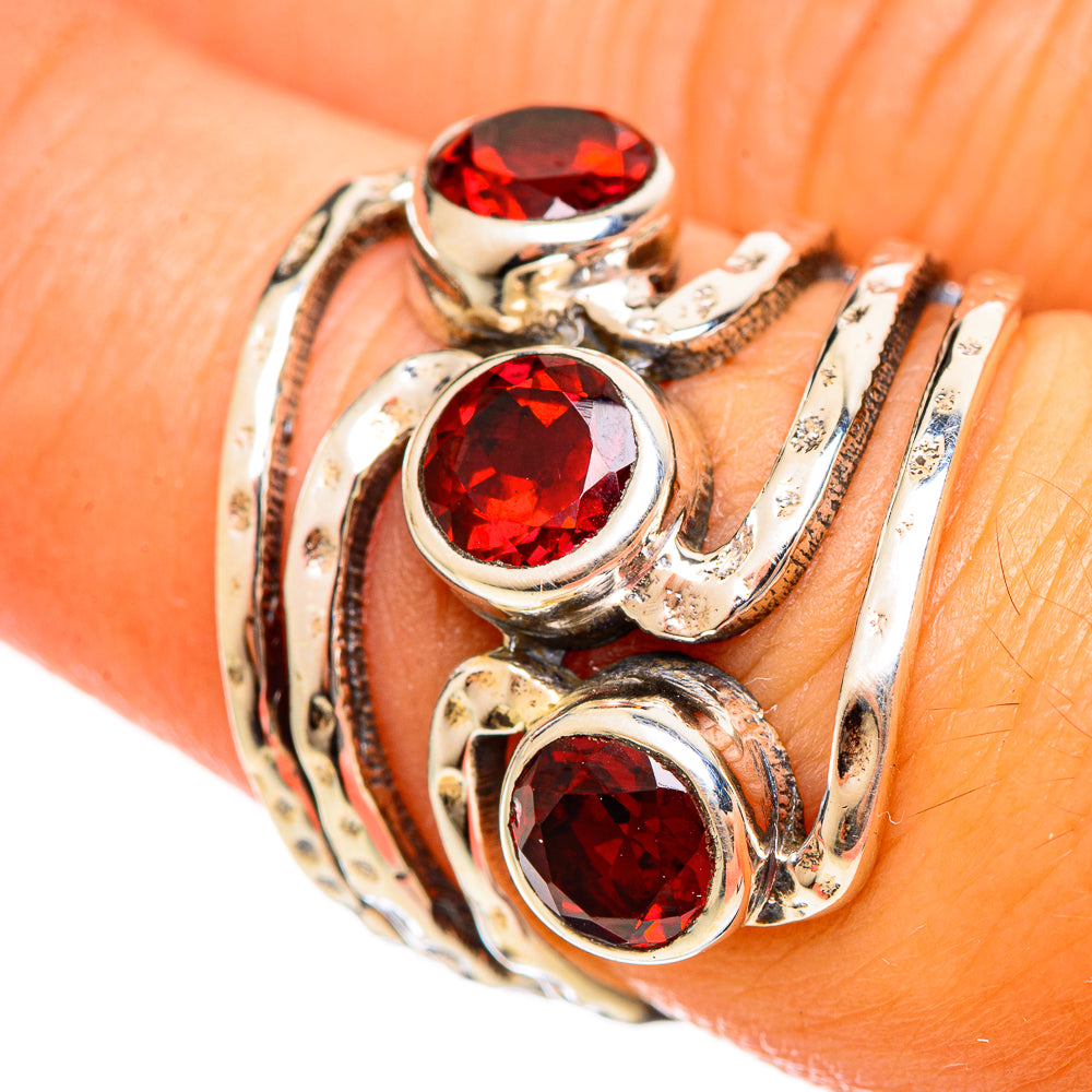 Garnet Rings handcrafted by Ana Silver Co - RING114562