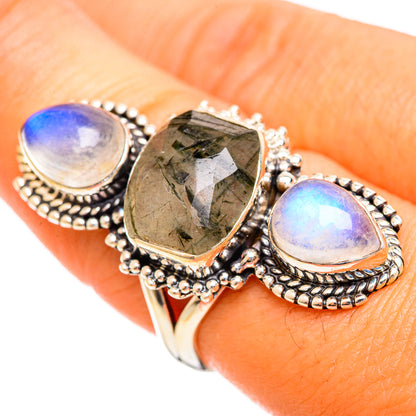 Tourmalinated Quartz Rings handcrafted by Ana Silver Co - RING114567