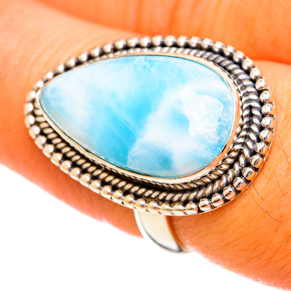 Larimar Rings handcrafted by Ana Silver Co - RING114572