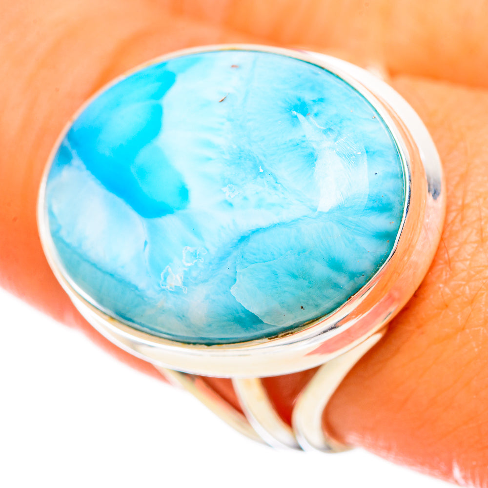Larimar Rings handcrafted by Ana Silver Co - RING114574
