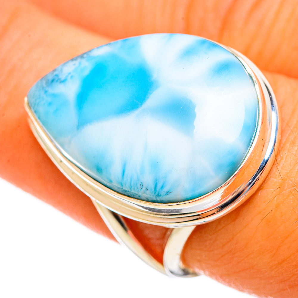 Larimar Rings handcrafted by Ana Silver Co - RING114575
