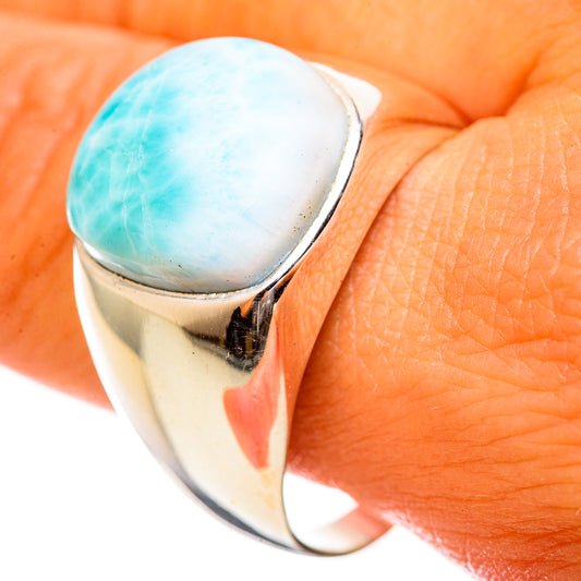 Larimar Rings handcrafted by Ana Silver Co - RING114586