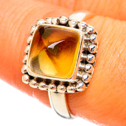 Citrine Sugarloaf Rings handcrafted by Ana Silver Co - RING114594
