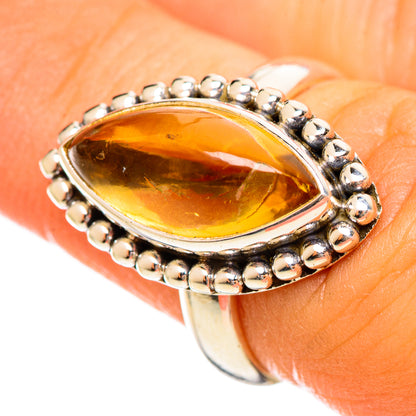 Citrine Sugarloaf Rings handcrafted by Ana Silver Co - RING114595