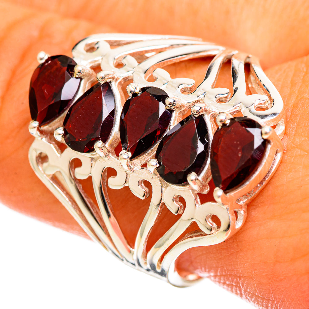 Garnet Rings handcrafted by Ana Silver Co - RING114598