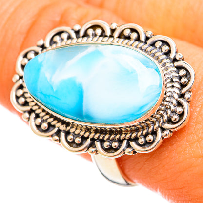 Larimar Rings handcrafted by Ana Silver Co - RING114605