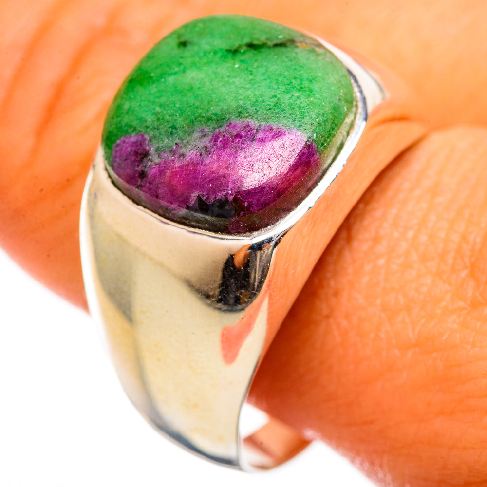 Ruby Zoisite Rings handcrafted by Ana Silver Co - RING114608