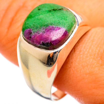 Ruby Zoisite Rings handcrafted by Ana Silver Co - RING114608
