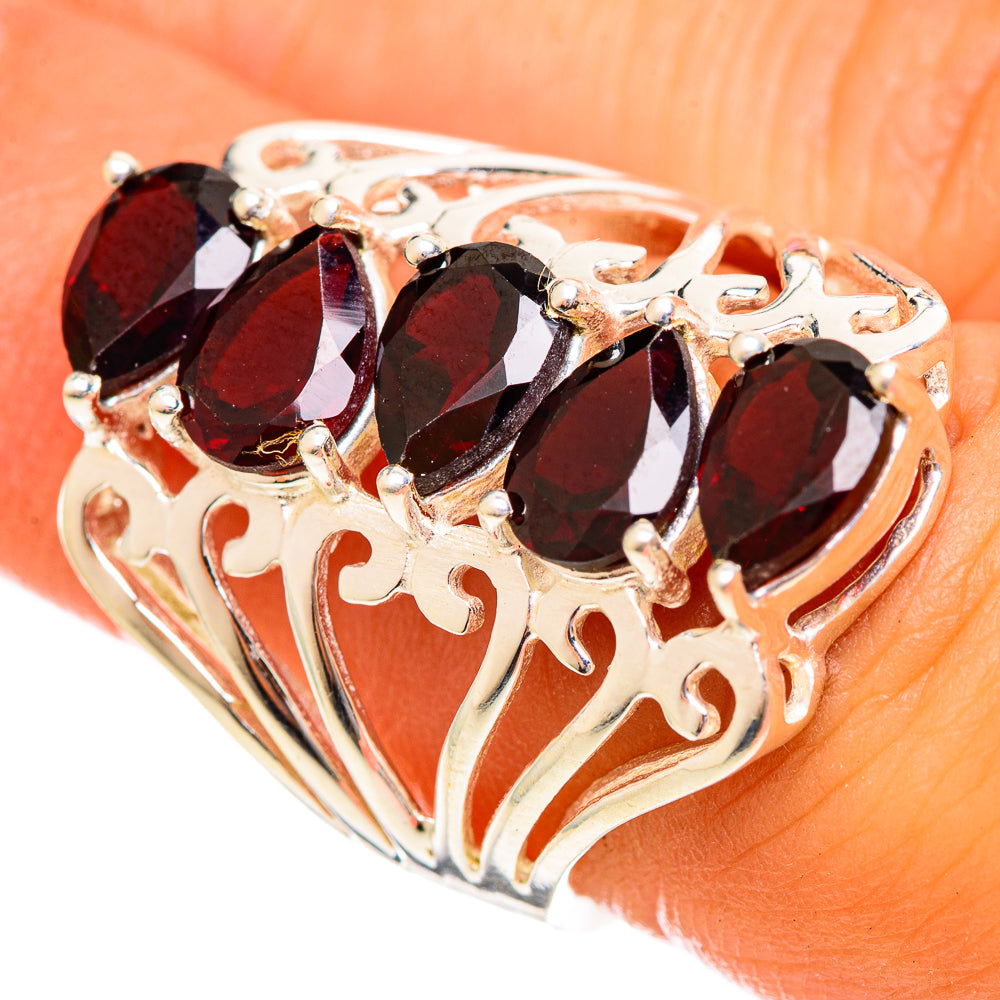 Garnet Rings handcrafted by Ana Silver Co - RING114615