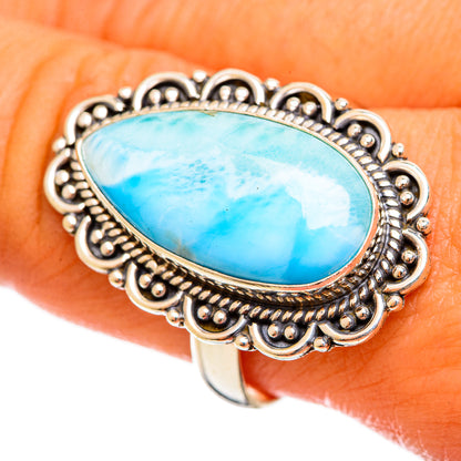 Larimar Rings handcrafted by Ana Silver Co - RING114626