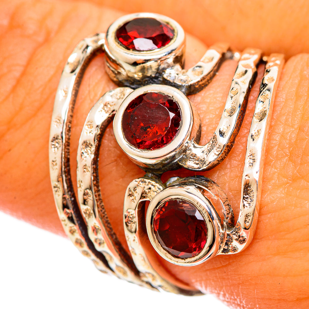 Garnet Rings handcrafted by Ana Silver Co - RING114630