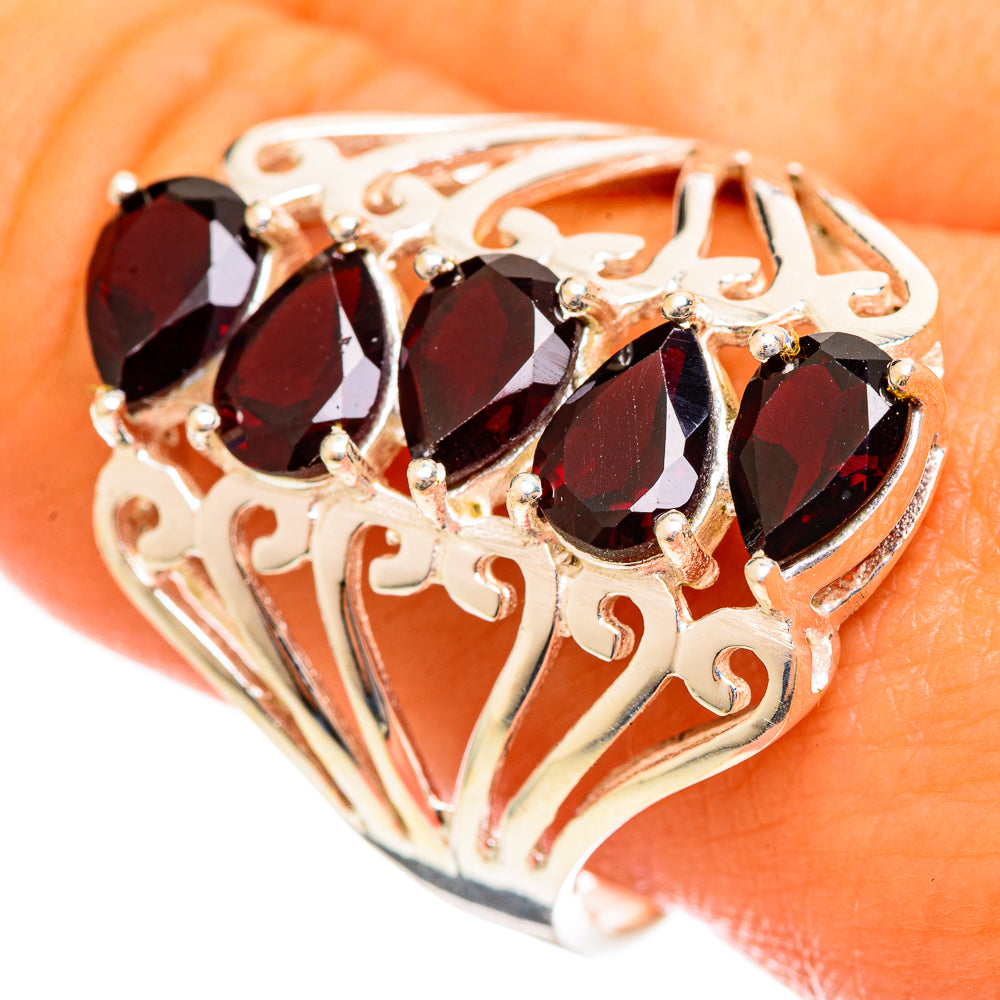 Garnet Rings handcrafted by Ana Silver Co - RING114631