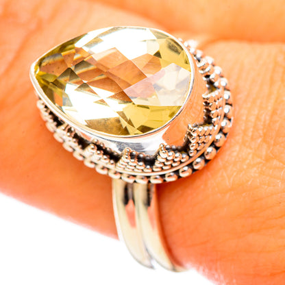 Lemon Quartz Rings handcrafted by Ana Silver Co - RING114636