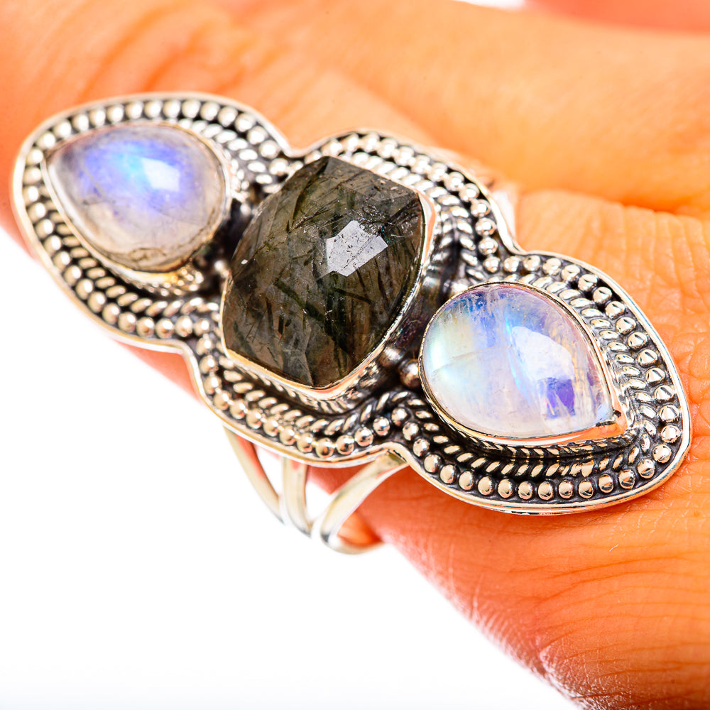 Tourmalinated Quartz Rings handcrafted by Ana Silver Co - RING114647