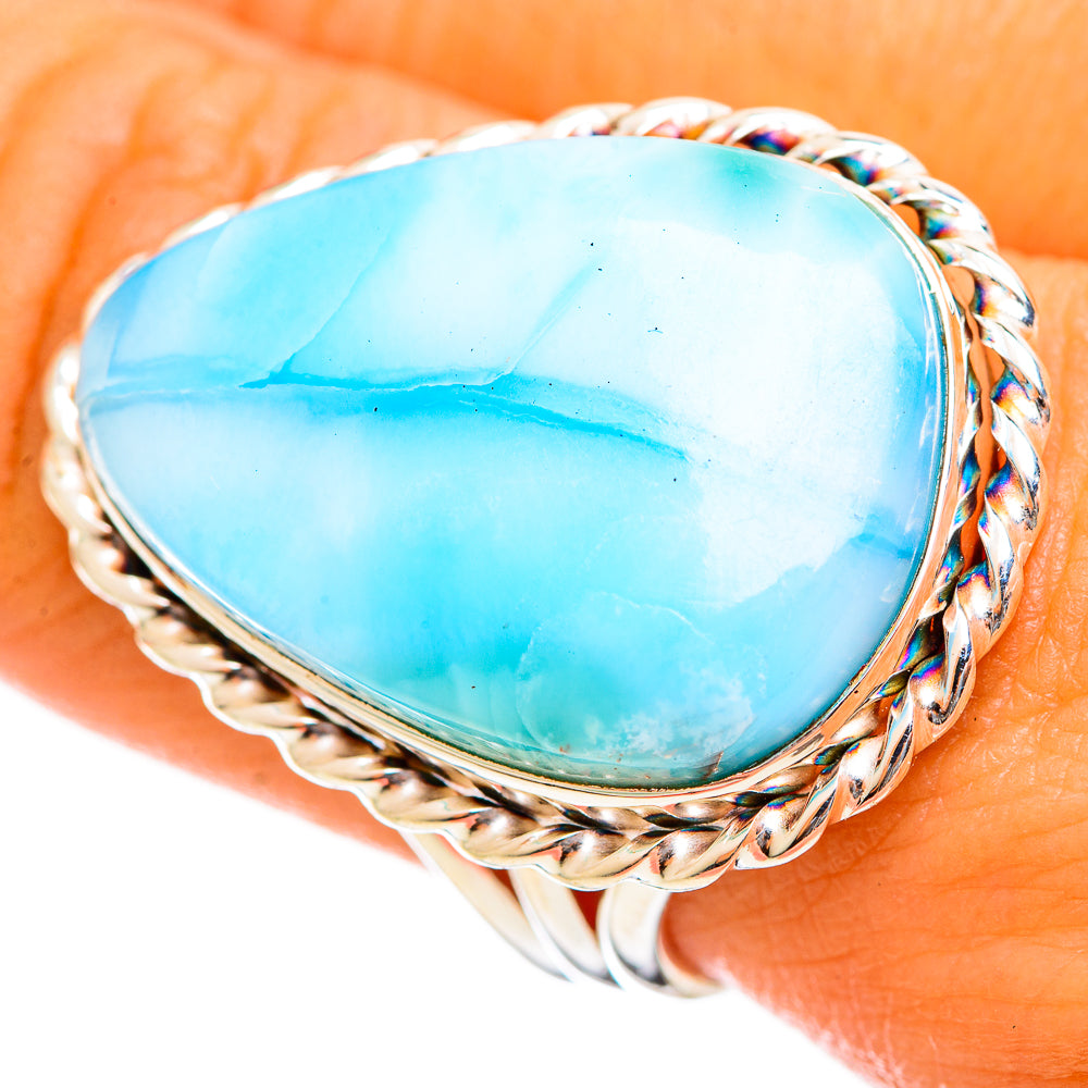 Larimar Rings handcrafted by Ana Silver Co - RING114653