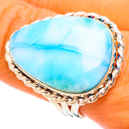 Larimar Rings handcrafted by Ana Silver Co - RING114653