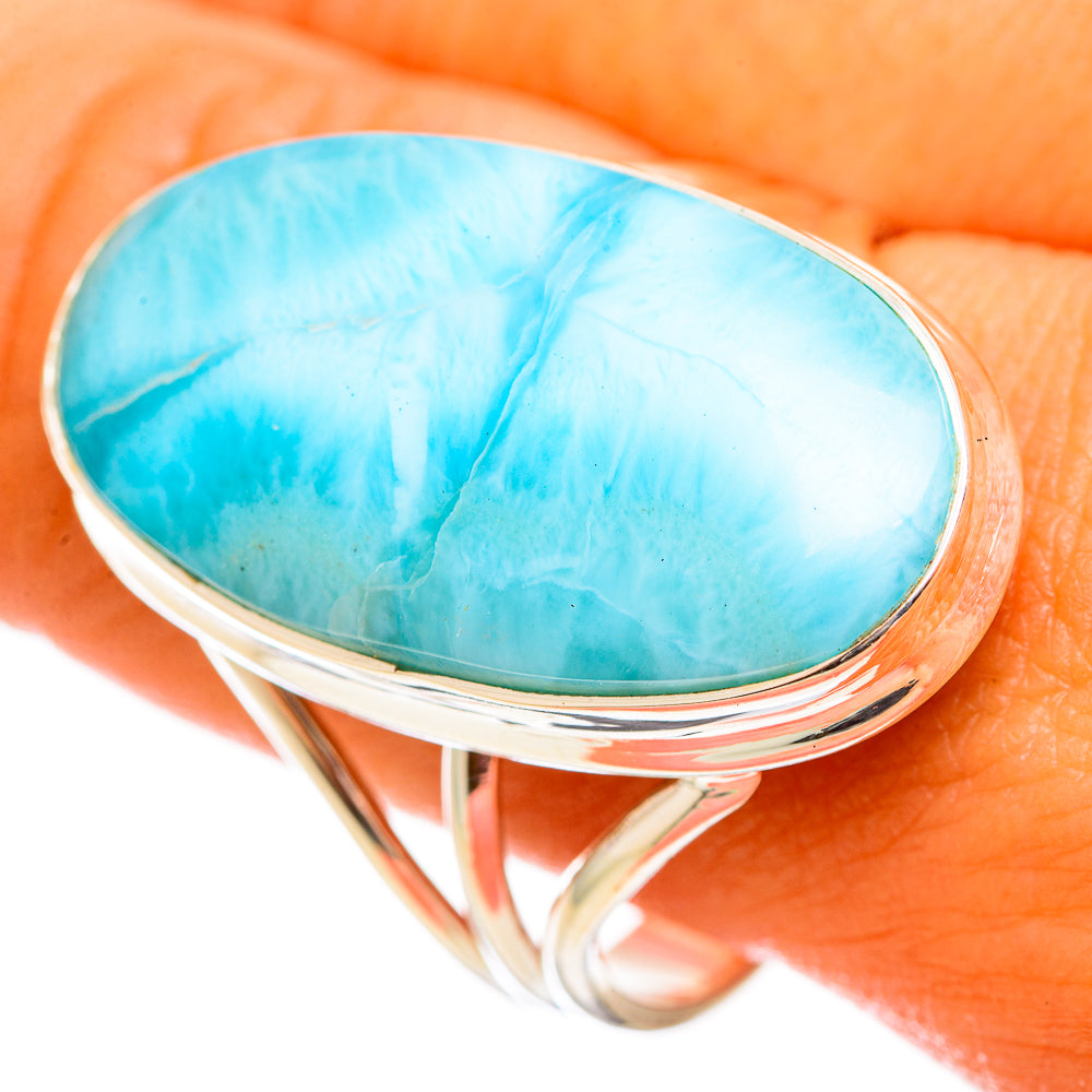 Larimar Rings handcrafted by Ana Silver Co - RING114659