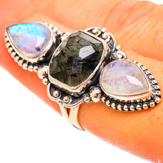 Tourmalinated Quartz Rings handcrafted by Ana Silver Co - RING114663