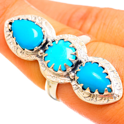 Sleeping Beauty Turquoise Rings handcrafted by Ana Silver Co - RING114667