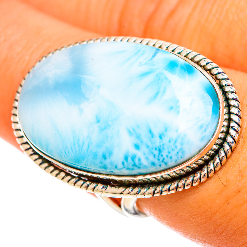 Larimar Rings handcrafted by Ana Silver Co - RING114669