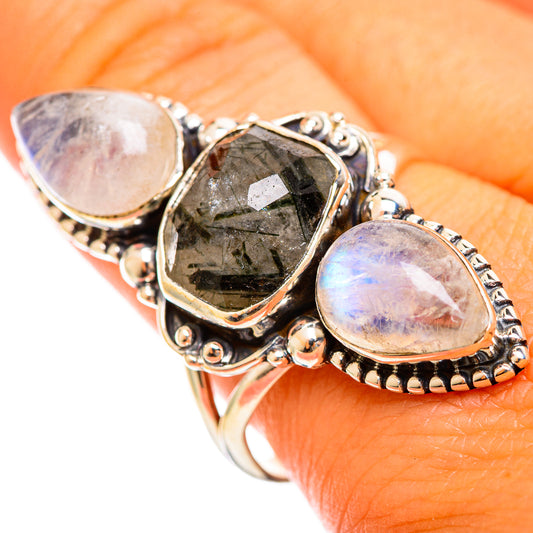 Tourmalinated Quartz Rings handcrafted by Ana Silver Co - RING114672