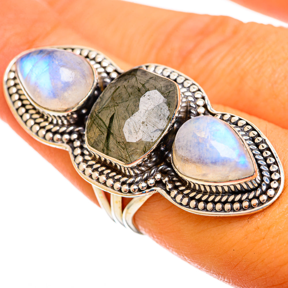 Tourmalinated Quartz Rings handcrafted by Ana Silver Co - RING114673