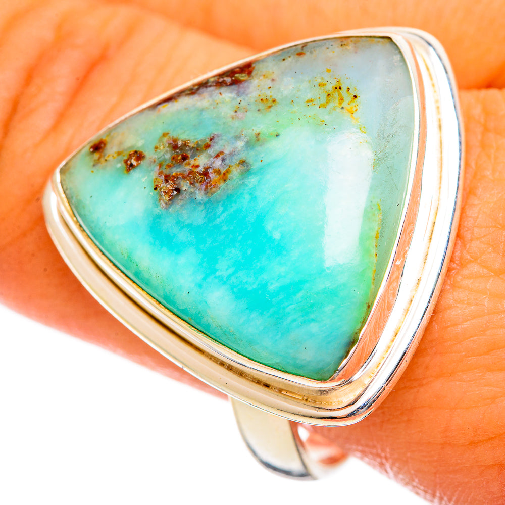Peruvian Opal Rings handcrafted by Ana Silver Co - RING114678