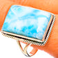 Larimar Rings handcrafted by Ana Silver Co - RING114679