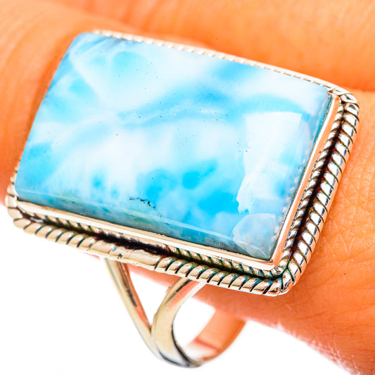Larimar Rings handcrafted by Ana Silver Co - RING114679