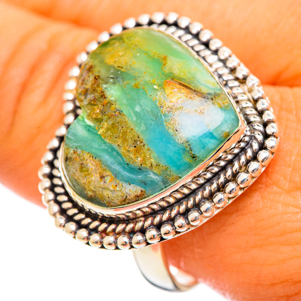 Peruvian Opal Rings handcrafted by Ana Silver Co - RING114682