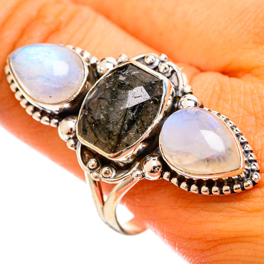 Tourmalinated Quartz Rings handcrafted by Ana Silver Co - RING114684