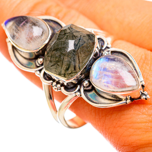 Tourmalinated Quartz Rings handcrafted by Ana Silver Co - RING114685
