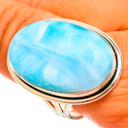 Larimar Rings handcrafted by Ana Silver Co - RING114689