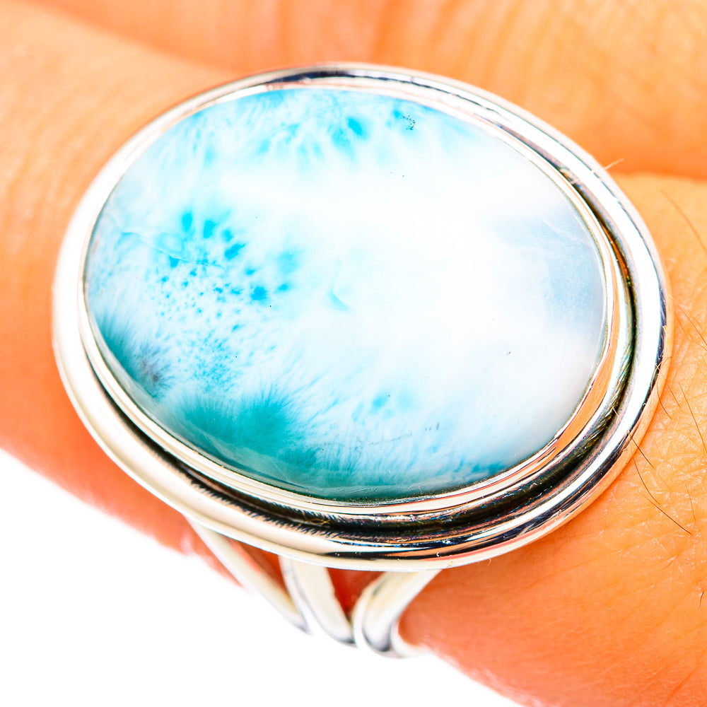 Larimar Rings handcrafted by Ana Silver Co - RING114699