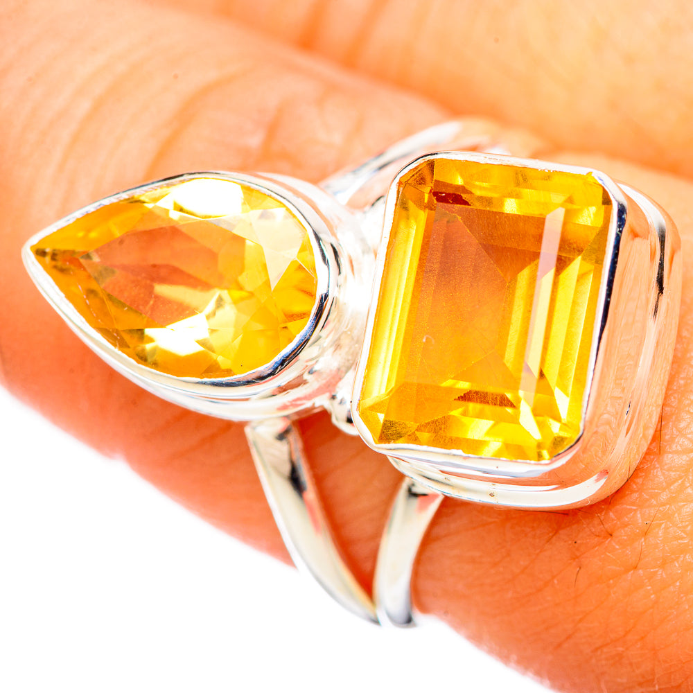 Citrine Rings handcrafted by Ana Silver Co - RING114704