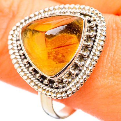 Citrine Sugarloaf Rings handcrafted by Ana Silver Co - RING114706
