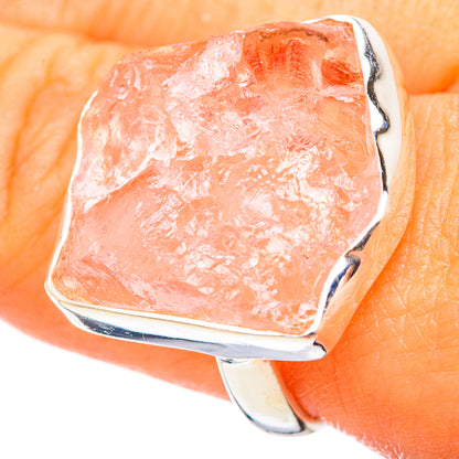 Rose Quartz Rings handcrafted by Ana Silver Co - RING114707