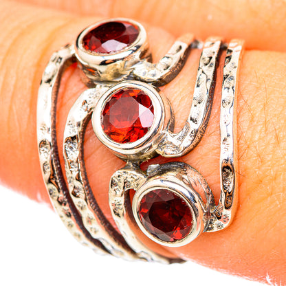 Garnet Rings handcrafted by Ana Silver Co - RING114709